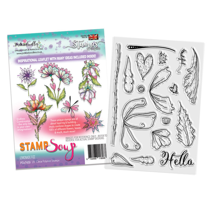 Stamp Soup - Lemonade Fizz Polymer Clear Polymer Stamp Collection