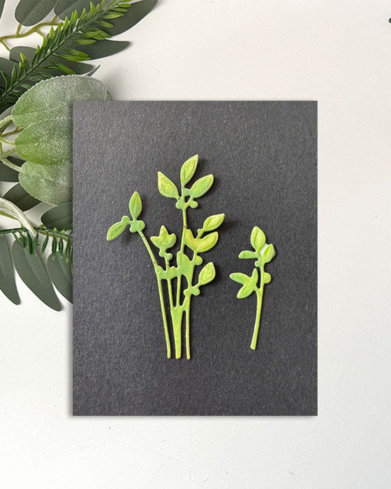 Super Sprigs botanical leaf die - Craft card making die