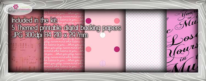 Girl Piano Theme Paper Craft download
