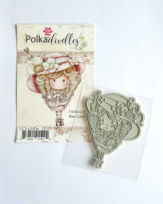 Winnie Time for Tea Rubber Stamp -  I Brought The Cake by LDRS