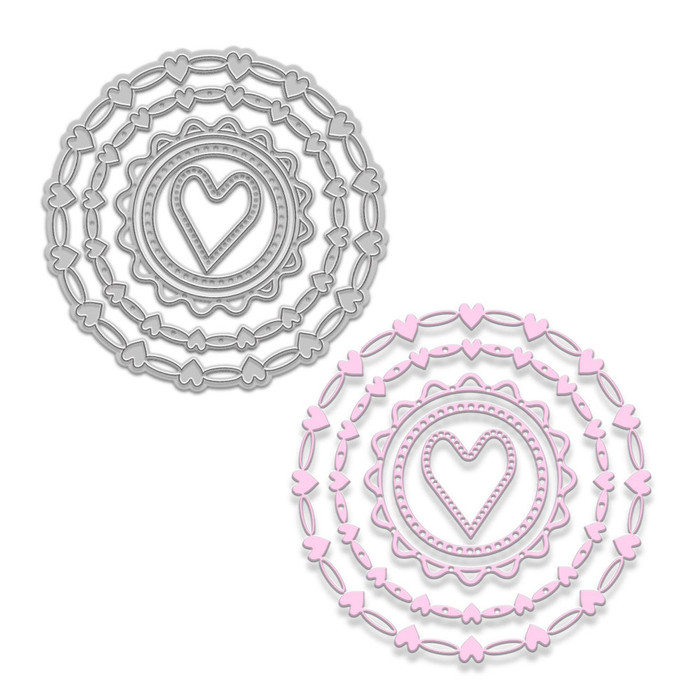 Nested Heart dies – craft, card making, scrapbooking cutter dies