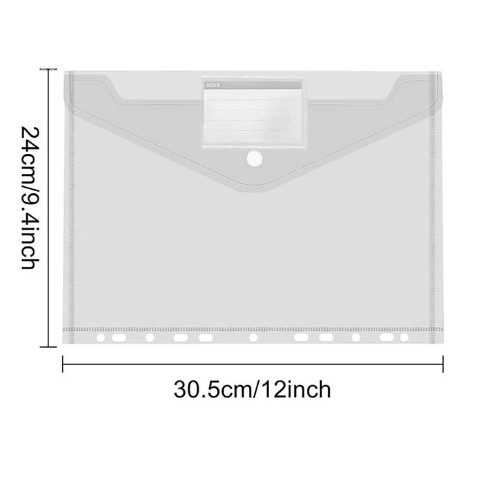 A4 Ring Binder Storage Pockets – 5 Pk - Craft Organisation Wallets for Stamps, Dies, Papers, Stencils