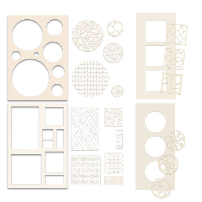 Switchables® stencils bundle  stencil for card making, craft, scrapbooking, mixed media