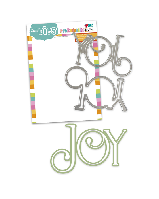 Joy Text Craft Cutting Dies | 2 Piece Die Set | Approx. 4"