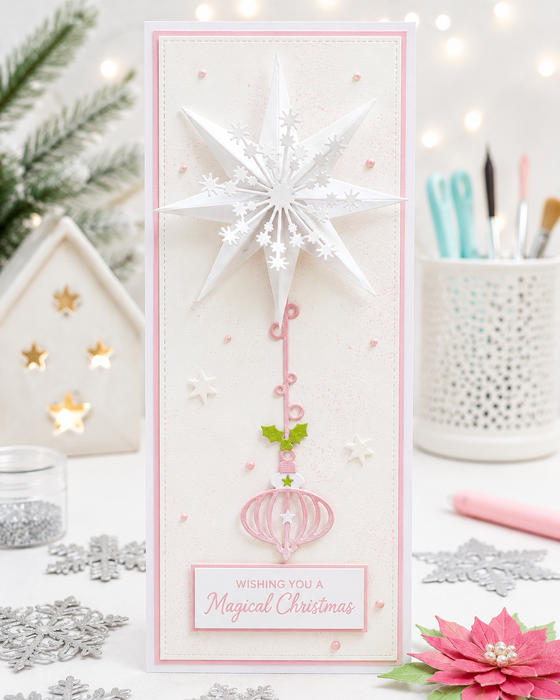 Sparkling Delicate baubles - 4 dies - Craft Cutting Dies for crafts, card making scrapbooking.