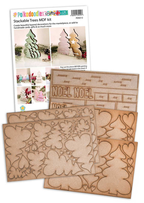 Create & Decorate Christmas MDF Stacker Trees - Wood Blanks Kit