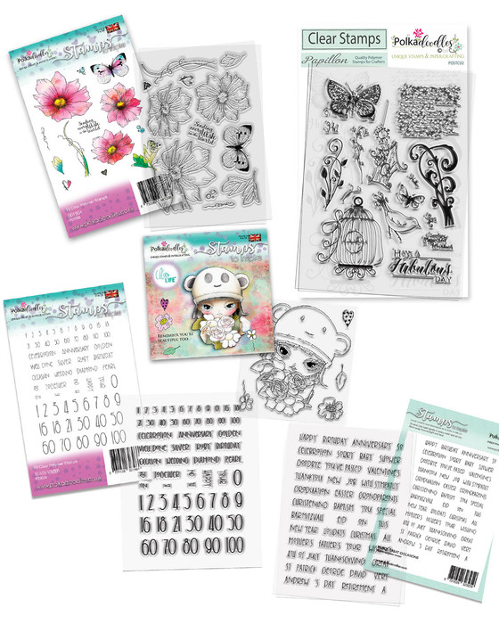 Really Useful Stamp bundle -5 clear stamp sets