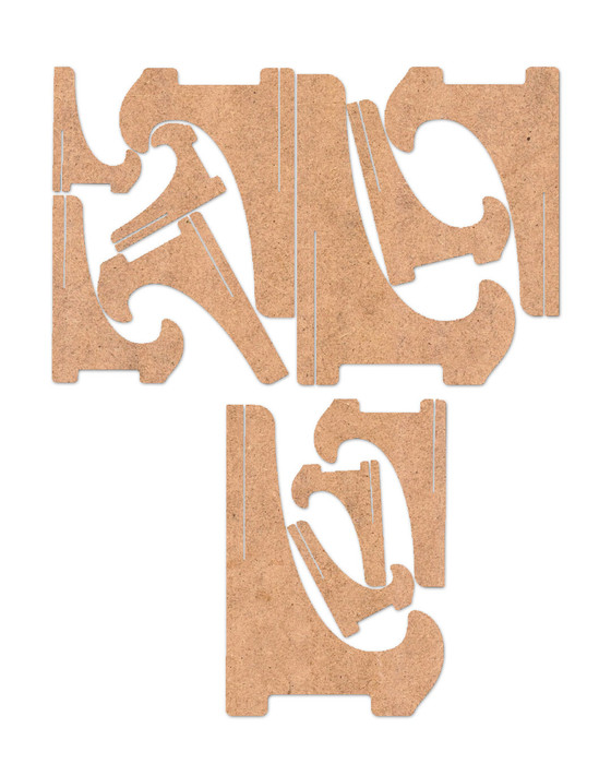 Really Useful MDF easel kit - 6 easels, 4 sizes for card making and crafts, displays for craft fairs etc.

Every crafter needs to have easels to display all the beautiful projects they make! We've put together this super useful selection of 6 different easelss so you can stock up and ensure you can display your handmade cards, signs, scrapbook pages and anything else you wish!

Use them in your craft room, on your windowsills, it's up to you!