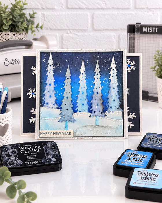 Rustic Dotty Tree Trio craft dies- cutting dies for card making and crafts, junk journaling, planner crafts, scrapbooking.

3 Quirky dotty trees which are definitely not just for Christmas!

Use these lovely trees all year round to create forest scenes - these look amazing on a mixed media project too.

The best part is all the pieces are connected to make die cutting much faster and easier!
