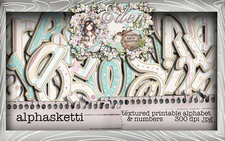 Eden Collection - Alphasketti Digital Craft Download Bundle