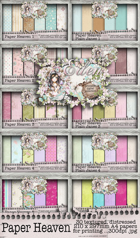 Eden Collection - Paper Heaven 1-10 Digital Craft Download Bundle
