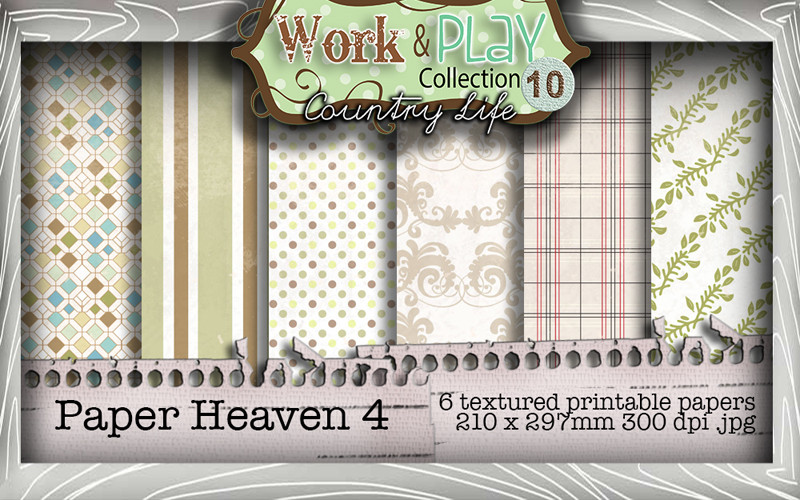 Work & Play 10 Collection - Paper Heaven 4 Digital Craft Download Bundle