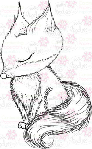Fox Digital Stamp - Digital Craft Download