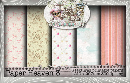 Twiggy & Toots Paper Heaven 3 bundle - Digital Craft Download