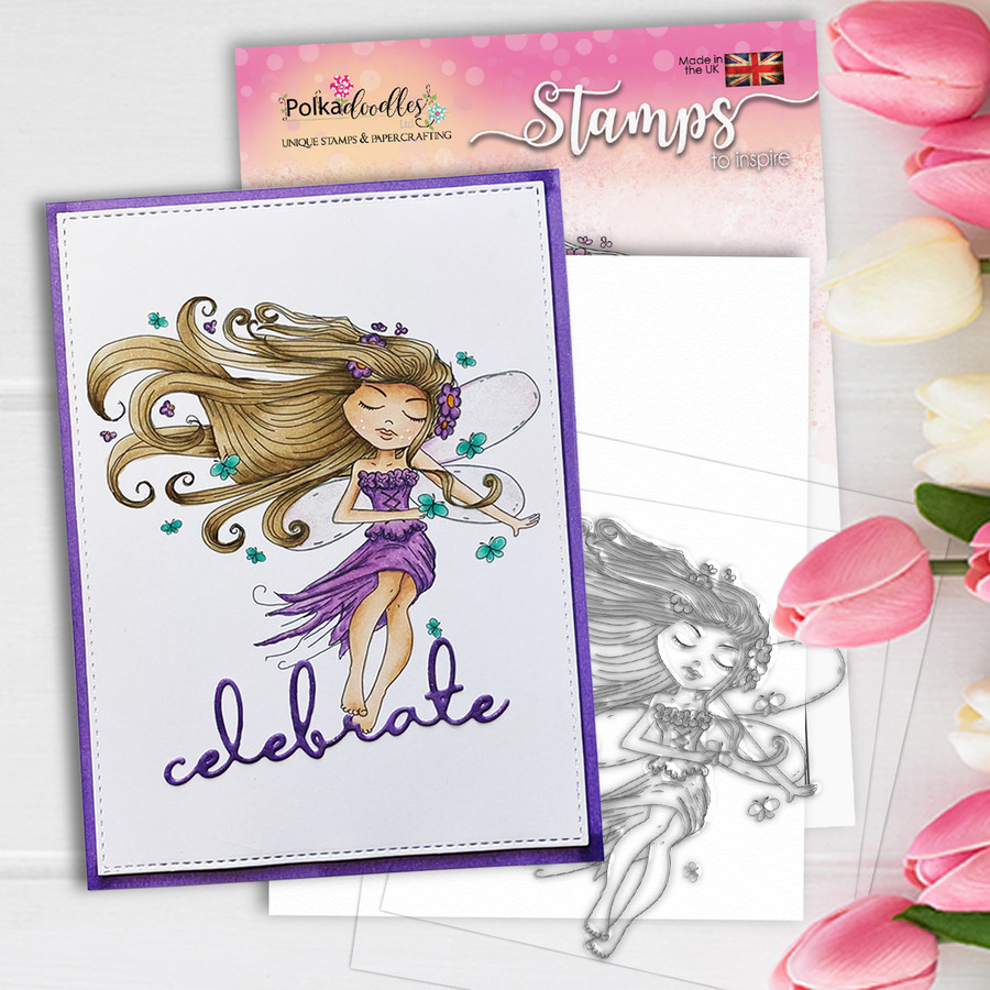Serenity Fairy Butterfly - Digital Crafts, digital Stamp card making printable downloads..