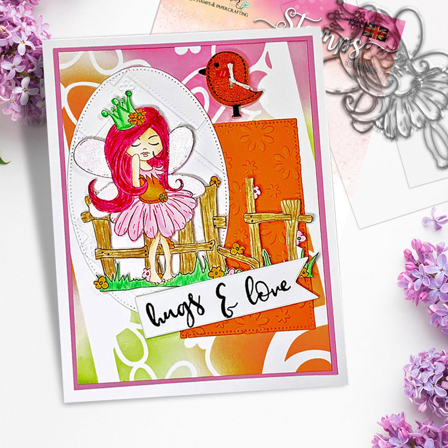 Serenity Fairy Princess - Digital Crafts, digital Stamp card making printable downloads