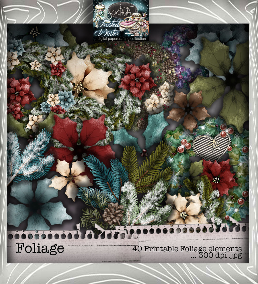 Octavia Frosted Winter - Digital Stamp bundle - great value!