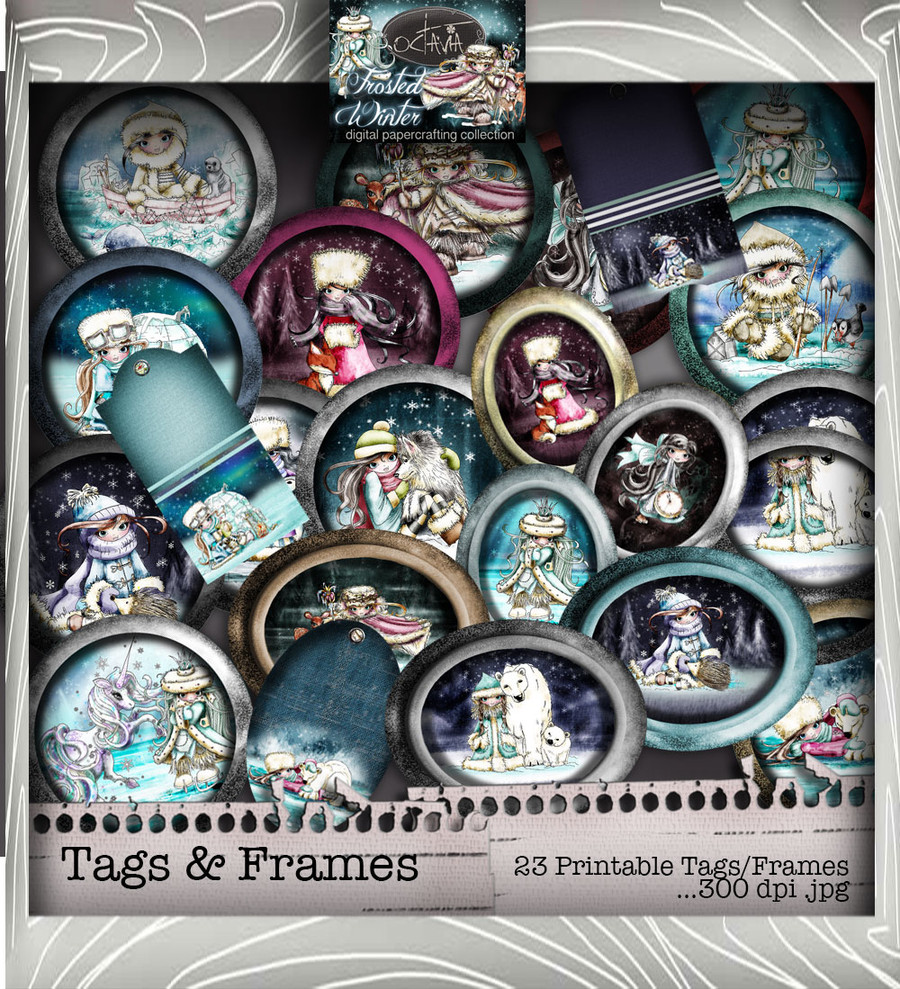 Octavia Frosted Winter - Digital Stamp bundle - great value!