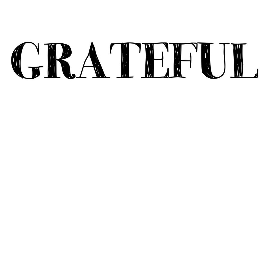 Grateful - Sentiment download printable
