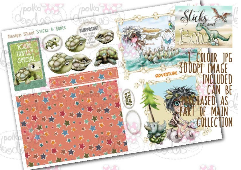 Sticks & Bones - Design Sheet 5  - Digital CRAFT Download