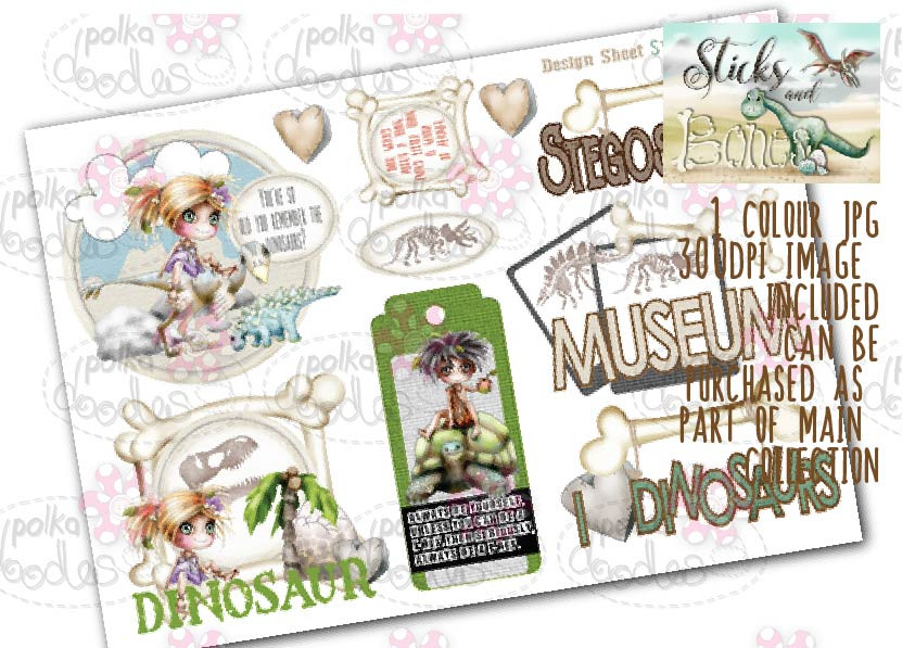 Sticks & Bones - Design Sheet 10  - Digital CRAFT Download