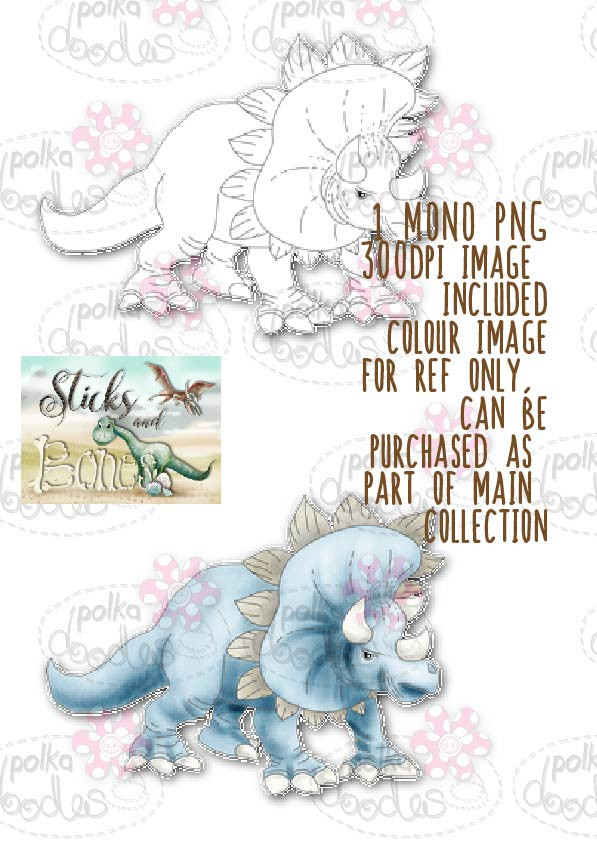 Sticks & Bones - Dinosaur  - Digital Stamp CRAFT Download