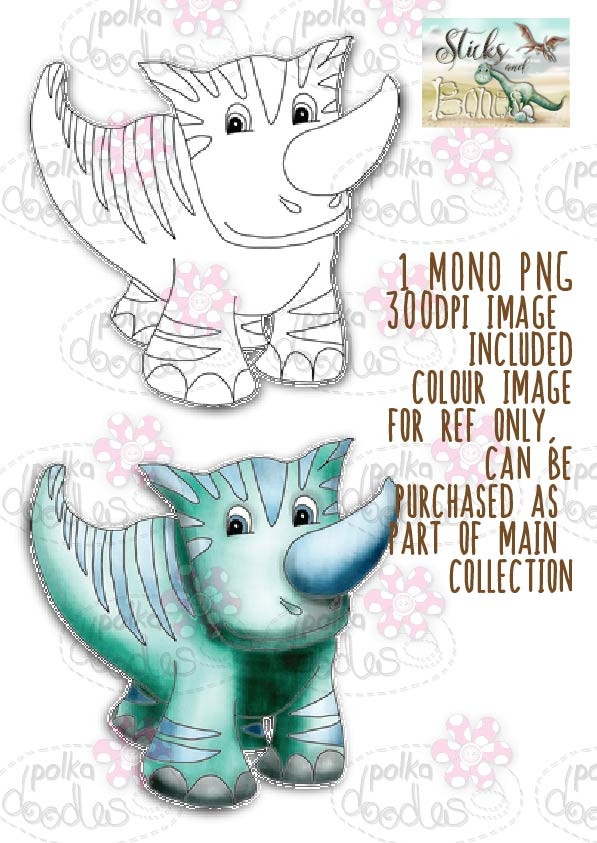 Sticks & Bones - Dinosaur 5 - Digital Stamp CRAFT Download