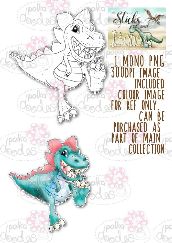 Sticks & Bones - Dinosaur 6 - Digital Stamp CRAFT Download