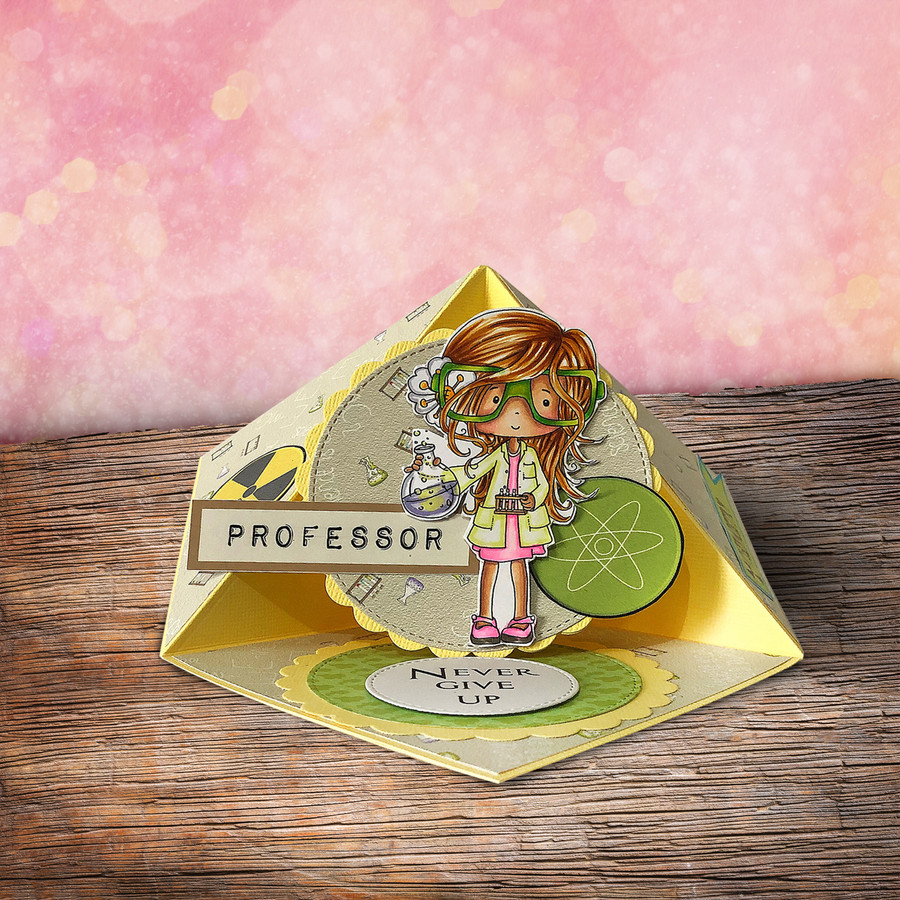Girl Science/Maths/Teacher/Professor/Geek/Student/Chemisty Digital Stamp