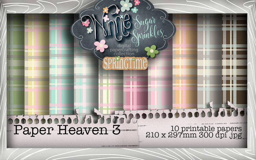Winnie Sugar Sprinkles Paper Heaven 3 Bundle - Printable Crafting Digital Stamp Craft Scrapbooking Download