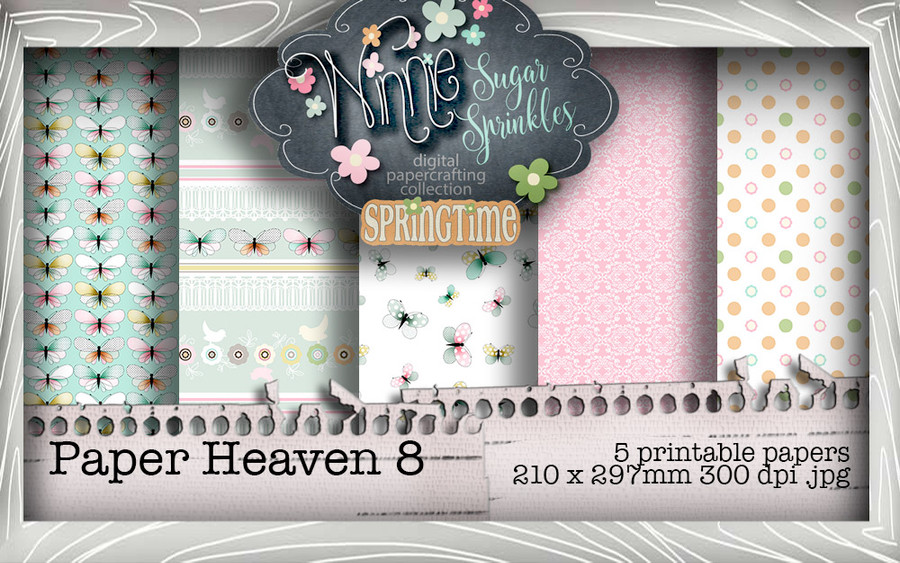 Winnie Sugar Sprinkles Spring - Big Kahuna DOWNLOAD BUNDLE - Digital Stamp Card making Craft Scrapbooking printables