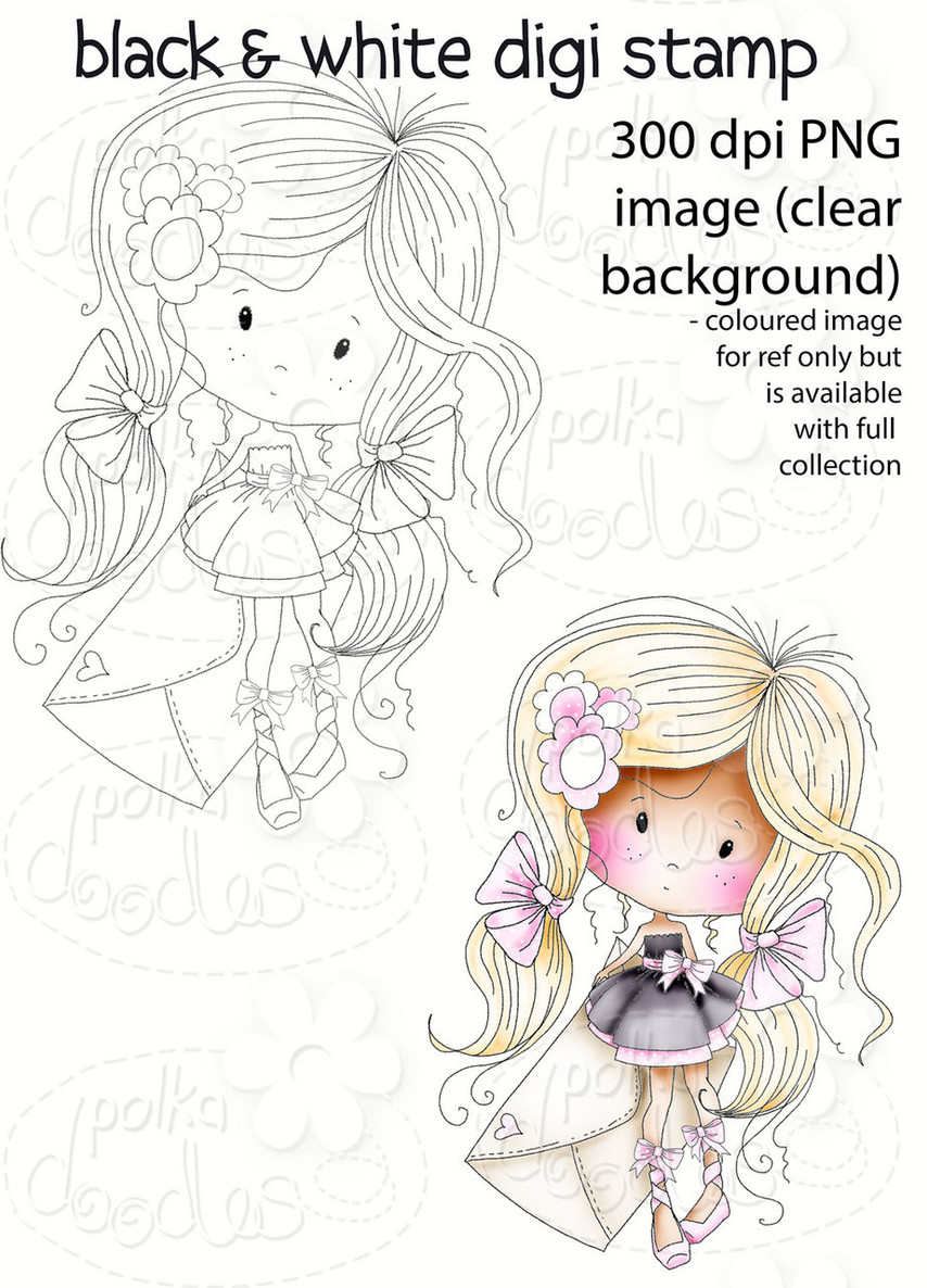 Wishes - Winnie Fruit Punch Printable Digital Craft Stamp Download, digiscrap