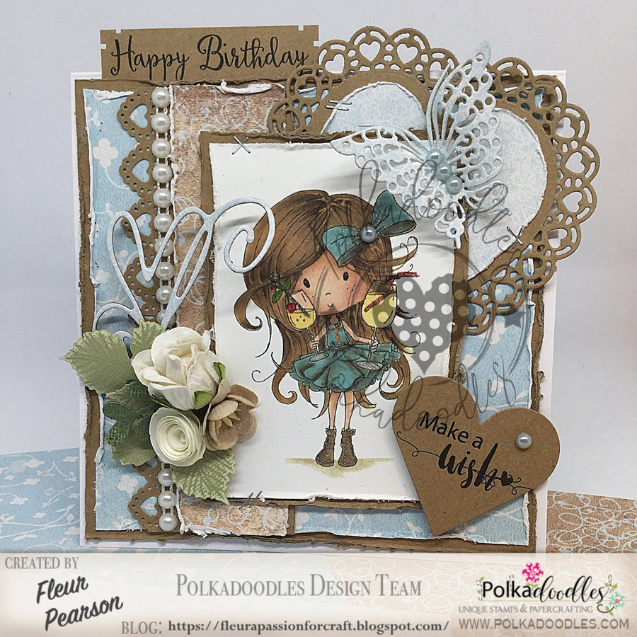 One for You! Winnie Fruit Punch Printable Digital Craft Stamp Download, digiscrap