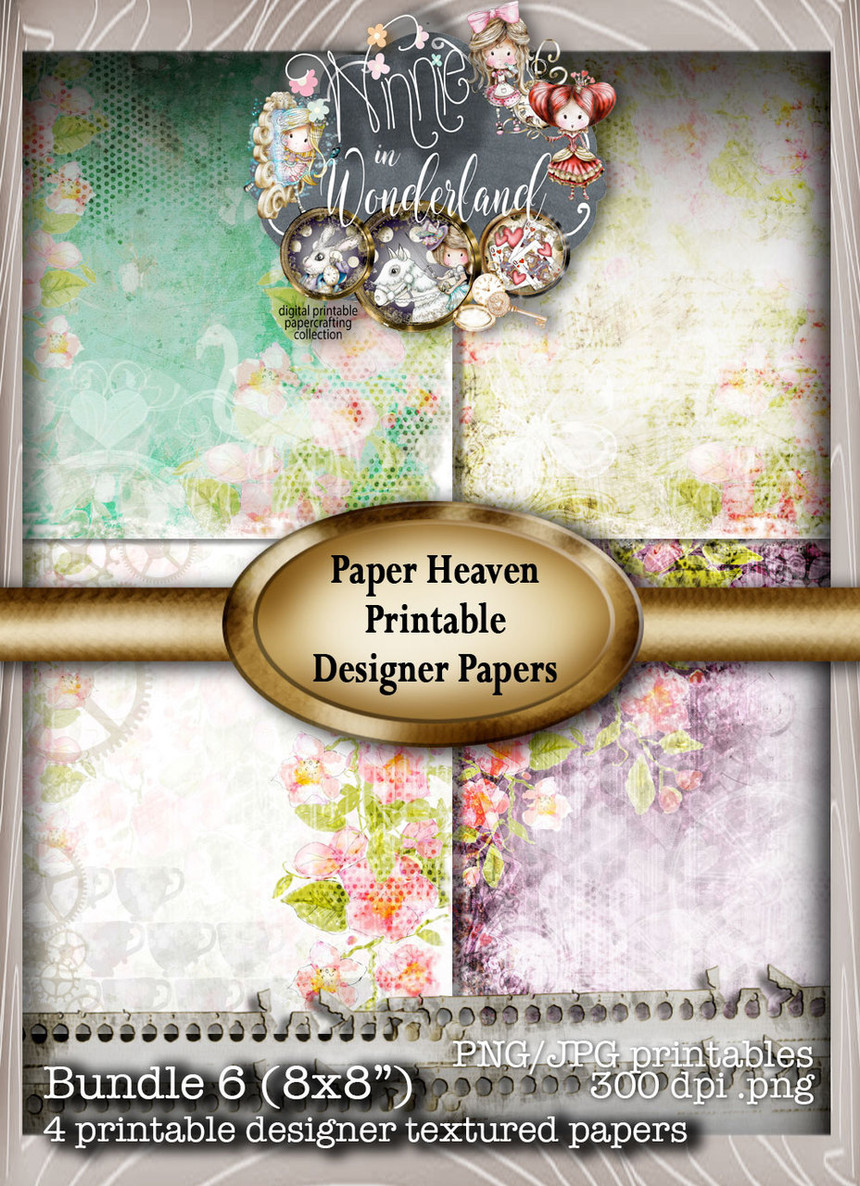 Winnie Wonderland Paper Heaven 6 - Printable Digital download
