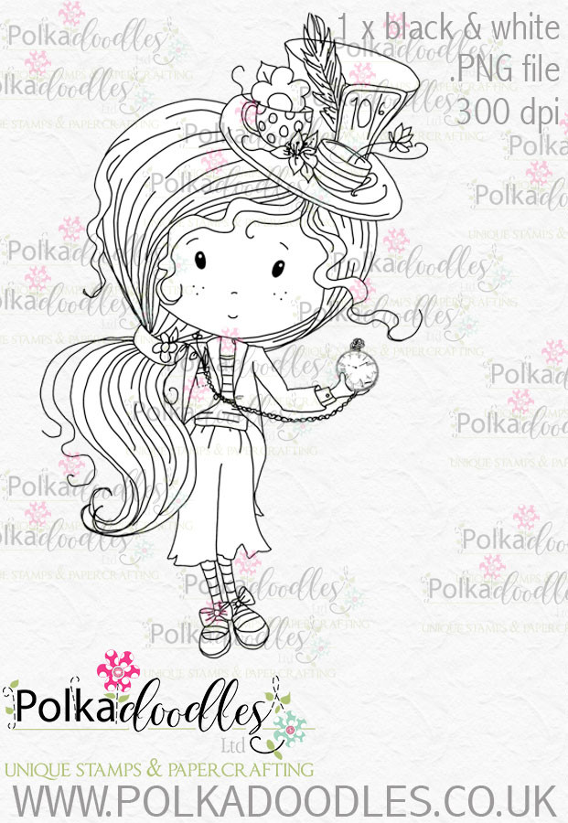 Winnie Wonderland time is running out - Printable Digital stamp download
