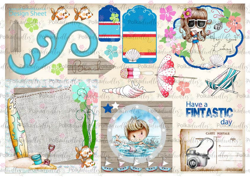 Winnie Starfish/Sandcastles Design Sheet 9 DOWNLOAD