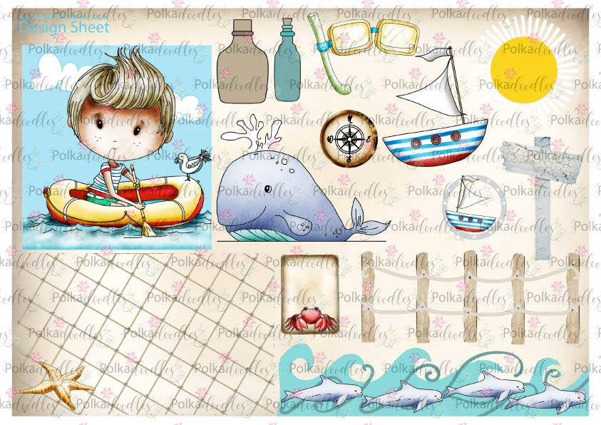 Winnie Starfish/Sandcastles Design Sheet 5 DOWNLOAD