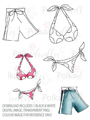 Winnie Starfish/Sandcastles - Bikini/Shorts DOWNLOAD