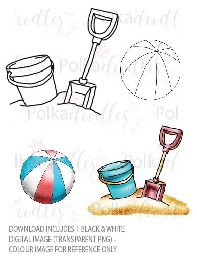Winnie Starfish/Sandcastles - Ball/Bucket & Spade DOWNLOAD
