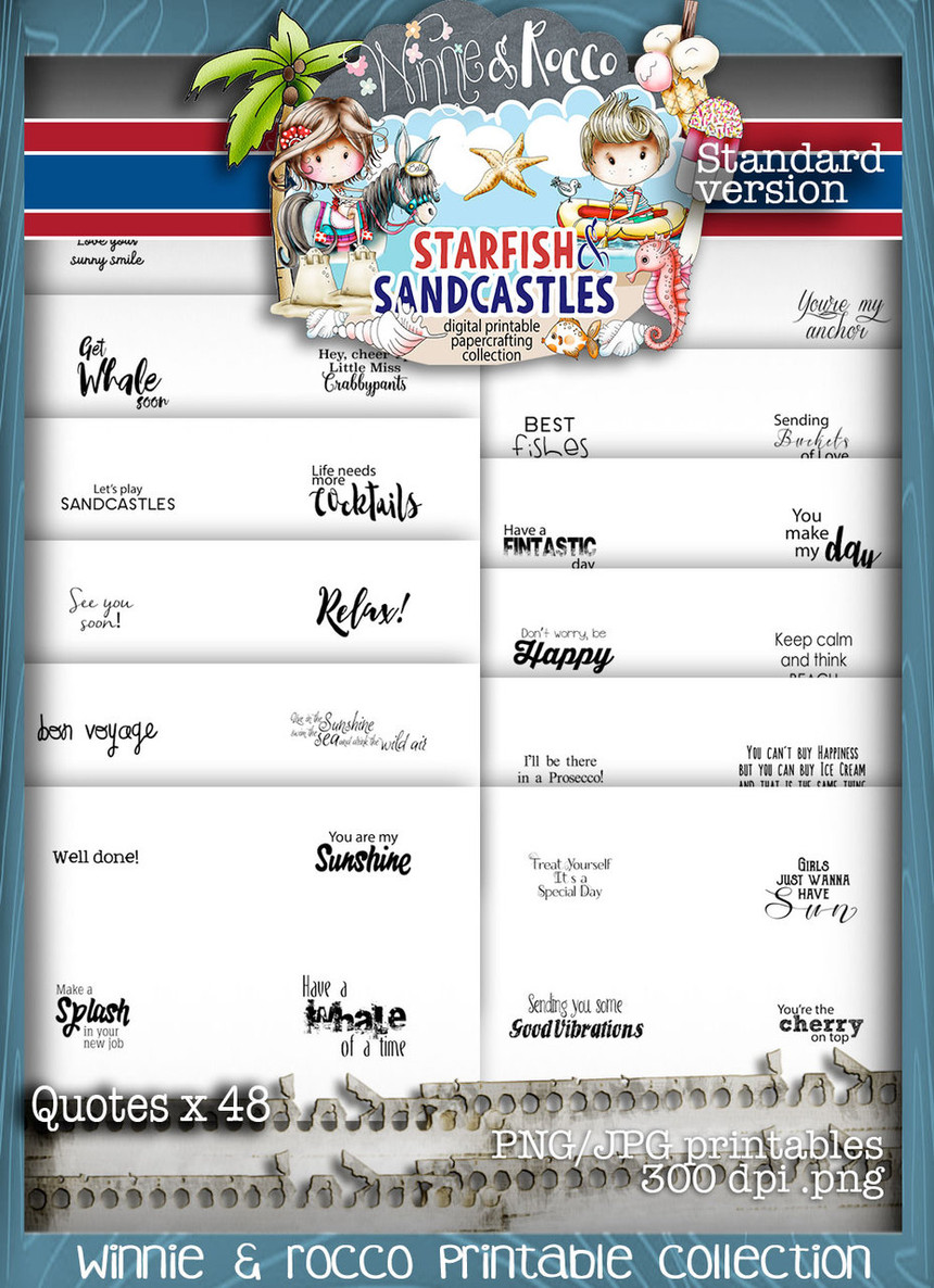 STANDARD EDITION Winnie Starfish/Sandcastles - DOWNLOAD