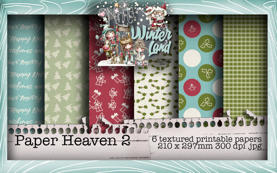 Baked With Love - Paper Heaven 2 digital craft paper download