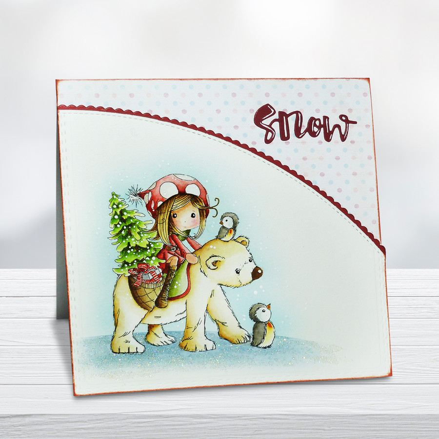 Winnie Winterland - Polar Friends digital craft stamp download