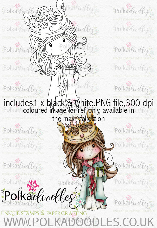 Winnie Winterland - Bearing Gifts digital craft stamp download