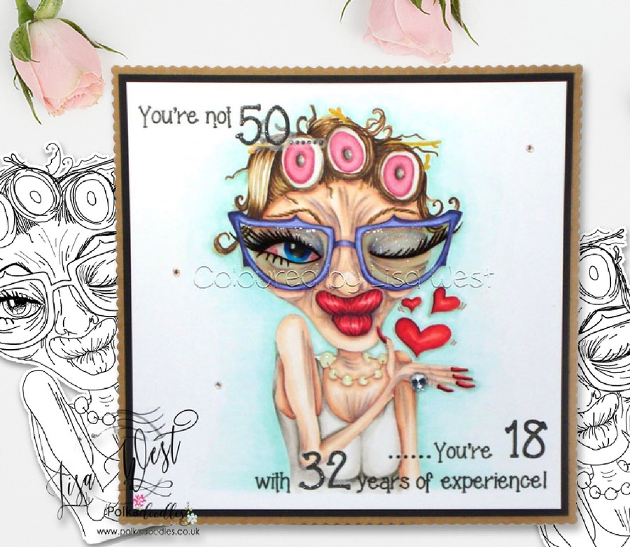 Revolting Kiss - Funny Old Bag Digital Stamp Download