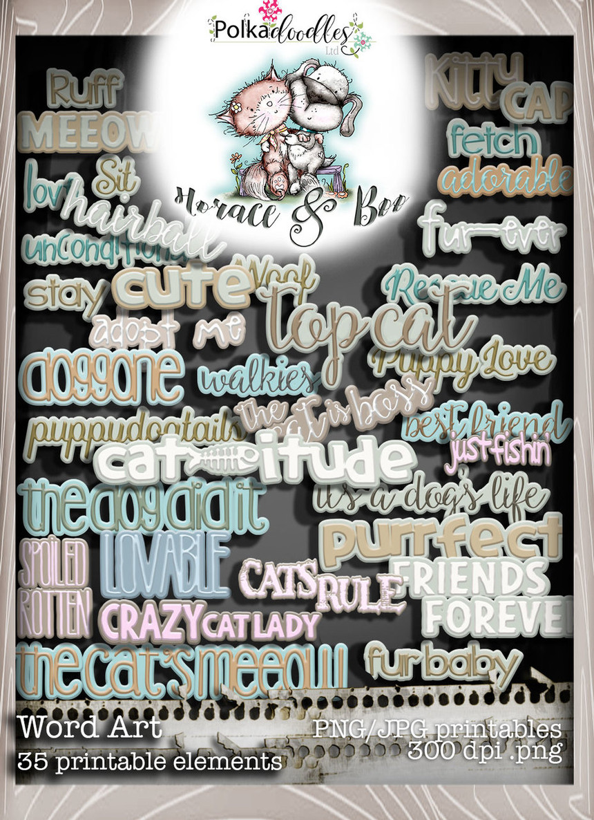 Horace & Boo BIG KAHUNA download printable craft bundle