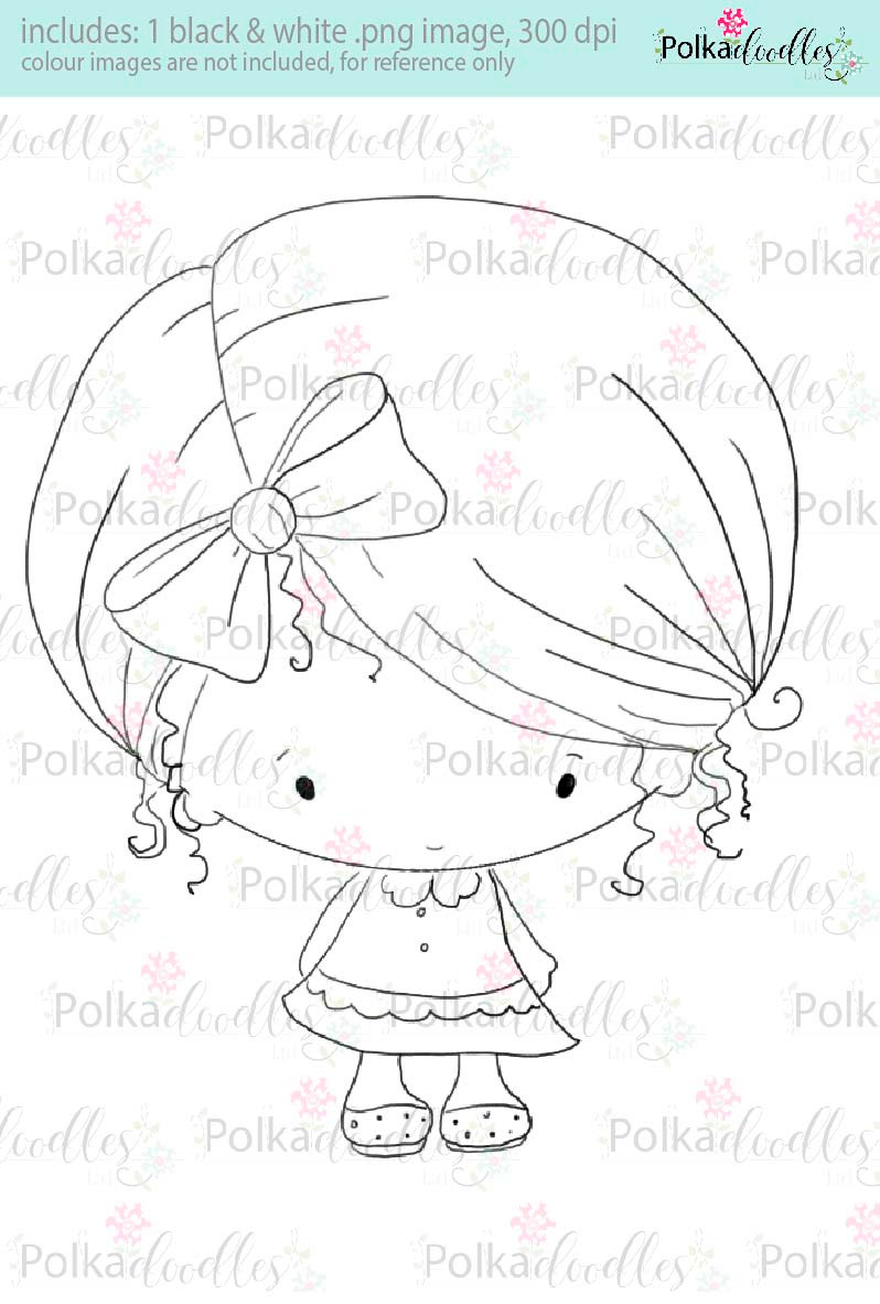 Lil Miss Cute - Sugarpops Kit 2...Craft printable download digital stamps/digi scrap kit