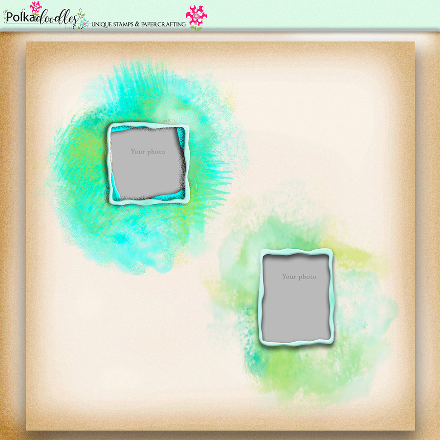 Apple Lagoon - digiscrap kit frames
