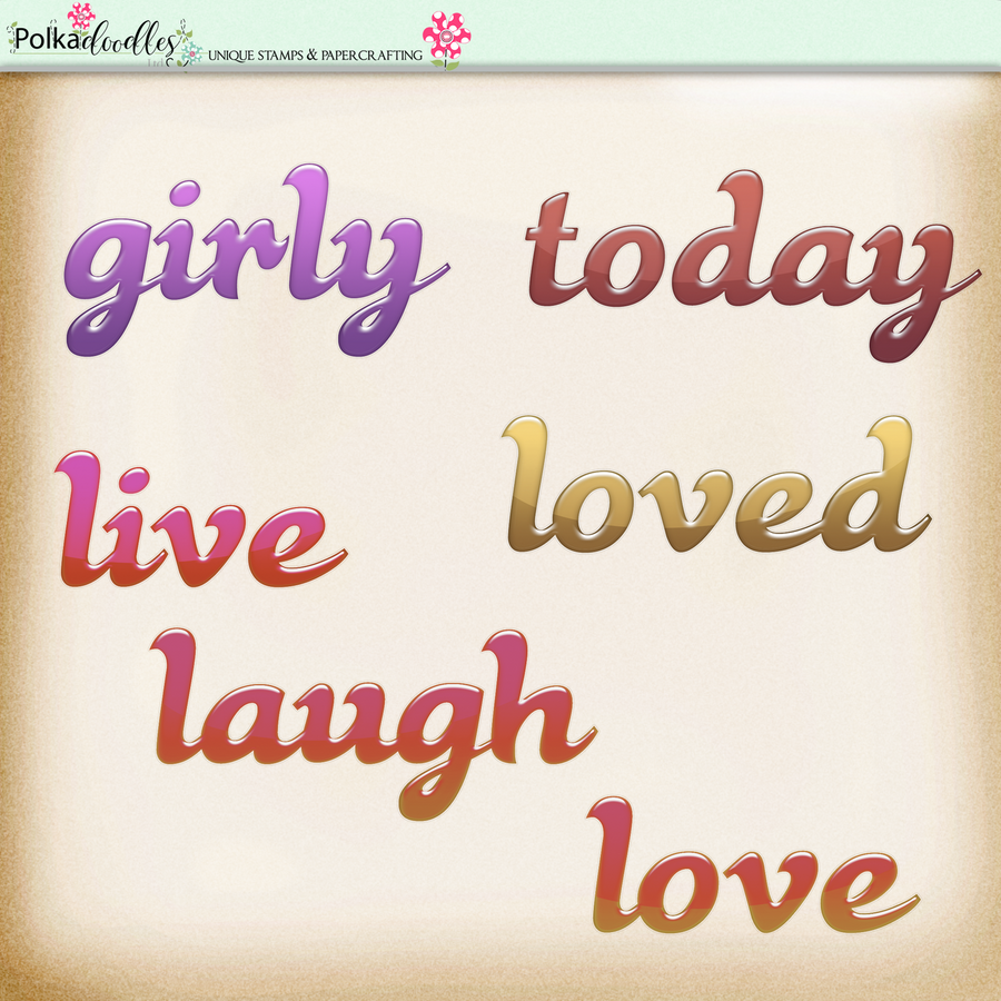 Berry Crush Digi Scrap Kit - word art