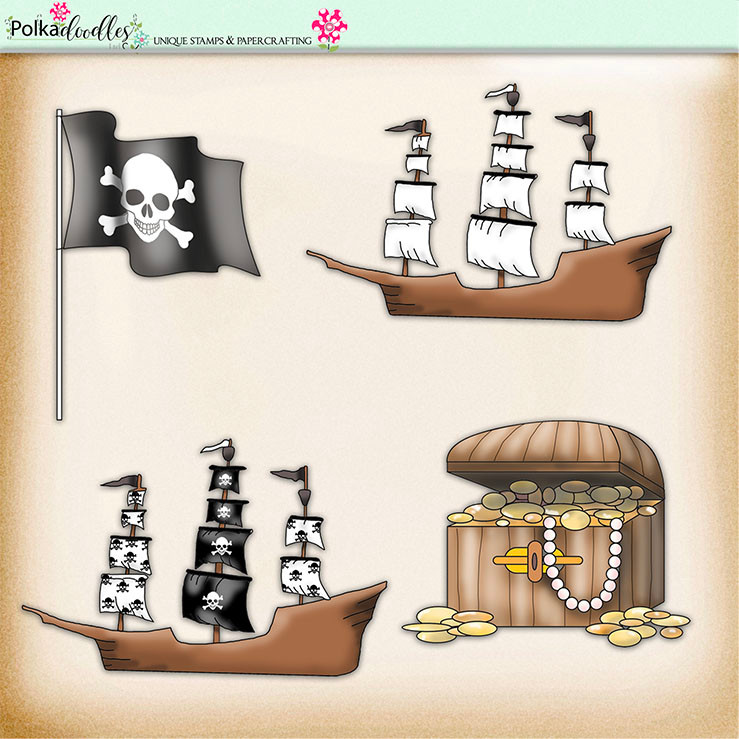 Lemon Top Digi Scrap Kit - pirates, treasure