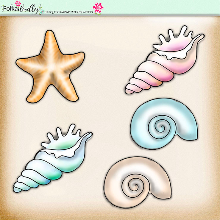 Lemon Top Digi Scrap Kit - seaside, shells, starfish